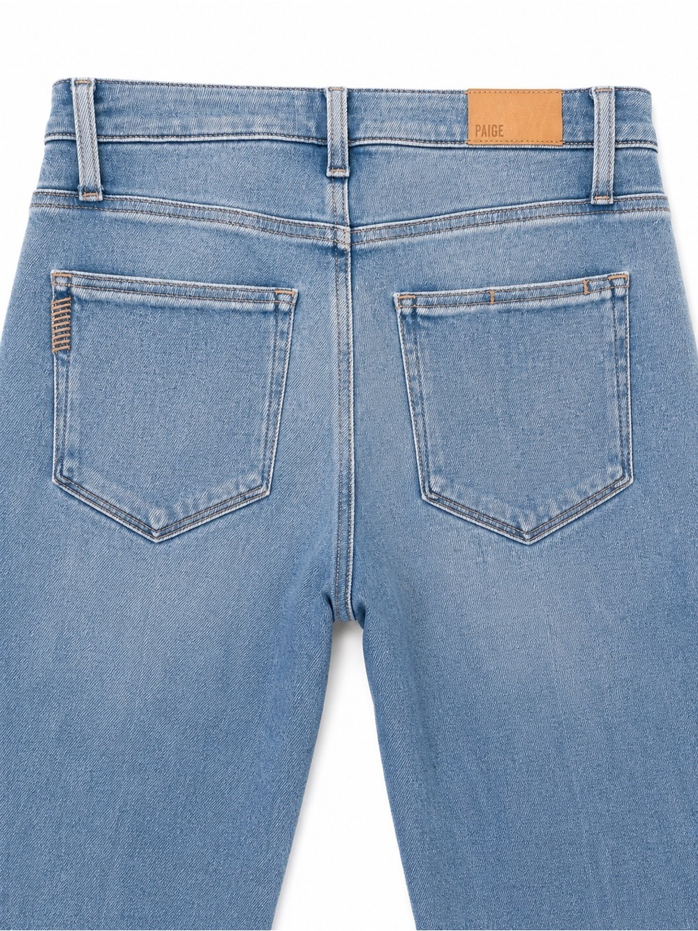 PAIGE Cindy Light Blue Straight Crop Jeans - Picture 3 of 4